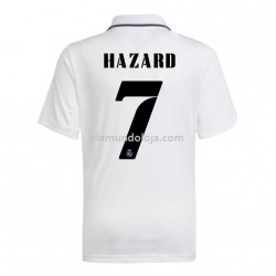 Camisola Real Madrid Hazard 7 Equipamento Primeiro 2022-2023 Manga Corta